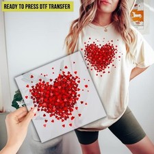 Custom DTF Transfer Sheets Any Logo Text Image Iron On T-Shirt Decals Prints UK