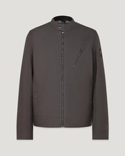 BELSTAFF SIDELINE WAXED COTTON BIKER JACKET TORNADO GREY UK42 XL RRP £295 BNWT