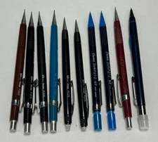 10 Pentel Mechanical Pencil Mix Lot P205 P225 P207 P203 Sharplet 2 PD347 11