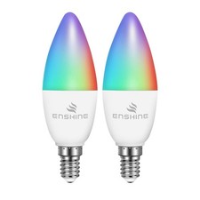 Enshine E14 Smart Zigbee Bulb, Smart Candle Bulb, Work with Zigbee Hub/Alexa