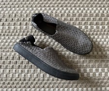 BERNIE MEV Woven Loafers Slip-on Shoes Sneakers 39 8 Vee Cha Cha - Gunmetal Gray