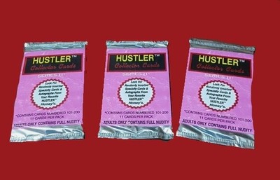 3 Packs Of 1992 Hustler Collector Trading Cards Packs Series 2