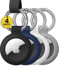 Airtag Keychain Holder 4 Pack Airtag Holder Keychain, Secure Apple Airtag Case