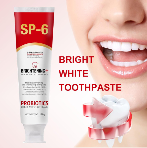 SP-6 Probiotic Teeth Whitening Toothpaste bad breath Removal Tooth Paste Cleaner