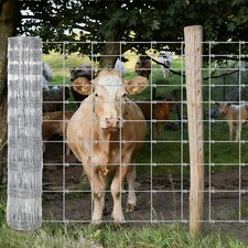 Livestock Fence, 4Ft x 328Ft Galvanized Wire Fencing,Cattle Farm Fence