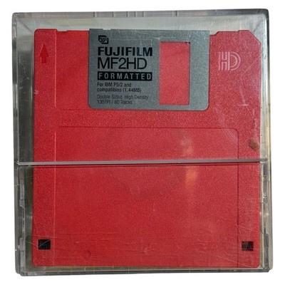 Colorful Vintage 3.5'' Floppy Disks & Storage Box Set 1.44MB Fujifilm & Imation Y