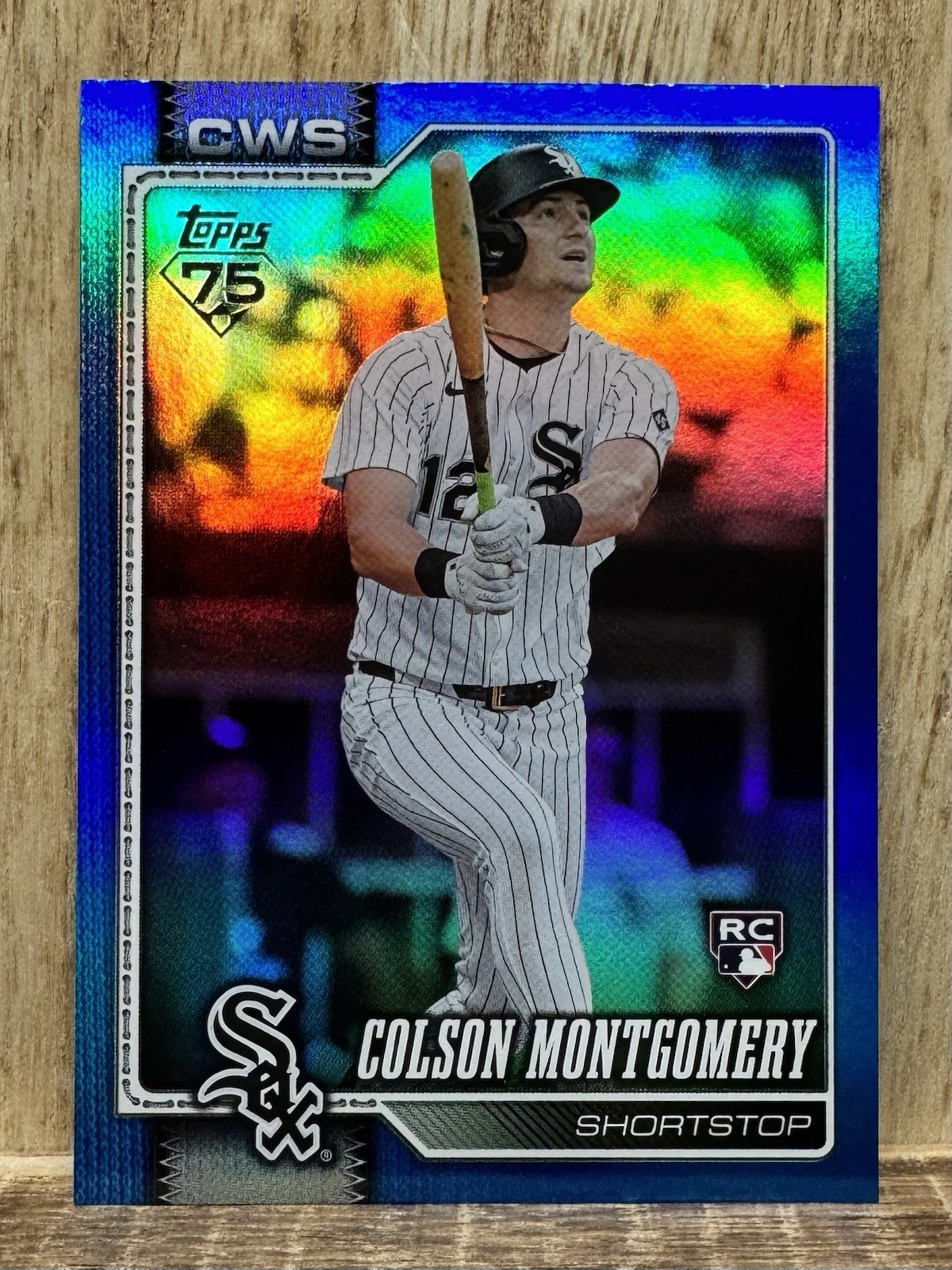 2026 Topps Series 1 - Colson Montgomery Rc #157 Blue Holo Foil /150 - White Sox
