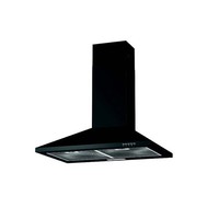 Cookology Essentials 70cm Chimney Cooker Hood Black LED 3 Speed