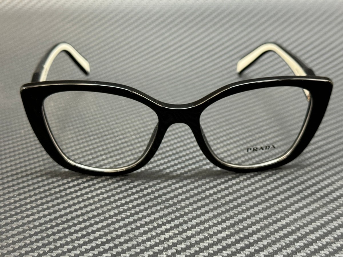 NEW PRADA PRB01V 16K1O1 BLACK WOMEN EYEGLASSES PR B01V 16K1O1, VPR B01 16K1O1 PR B01V Prada Glasses 16K1O1 Rose Gold Plated - eye-oo.com main image 4
