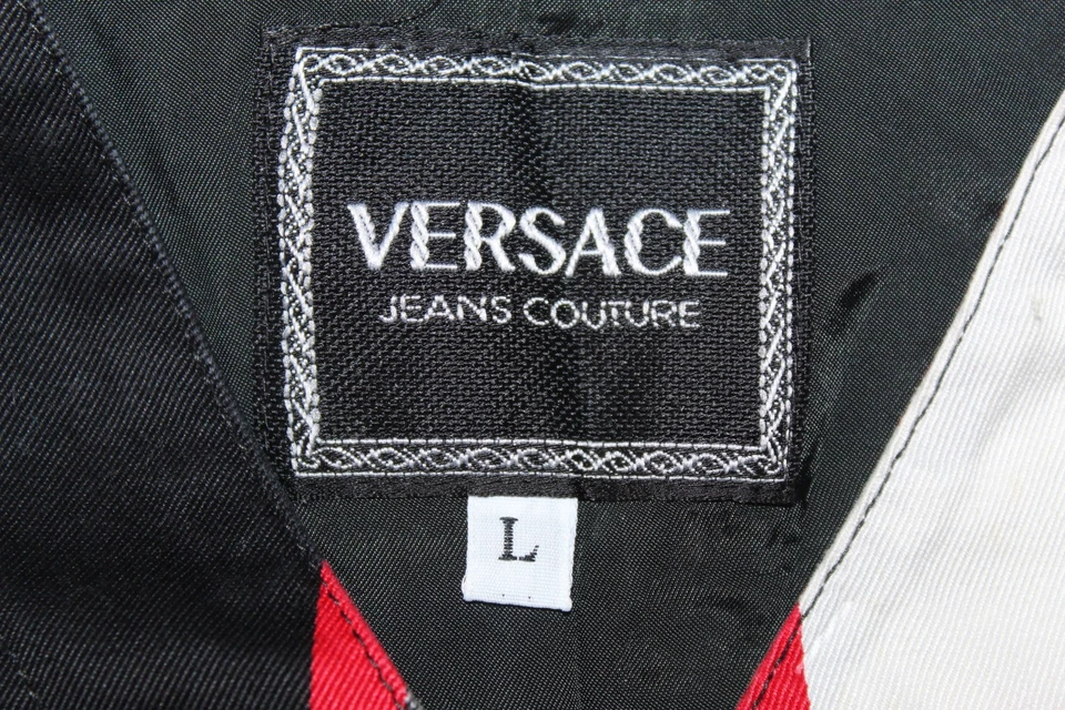 Versace Jeans Alta Costura Años 90 Vintage Rock N Royalty Camisa Chaleco Talla L Foto 3 de 4
