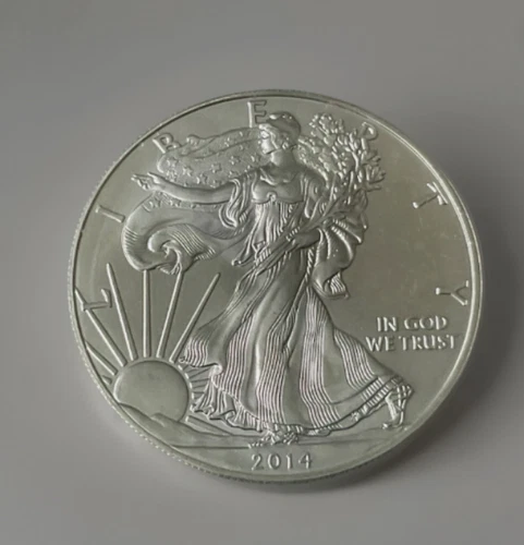 2014 American Silver Eagle BU 1 Oz Coin US, One US Dollar Mint Uncirculated