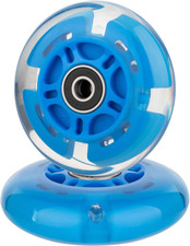 80mm Light Up Scooter Wheels Flashing 3-Wheel Kick Scooter Rear Replacement Whee