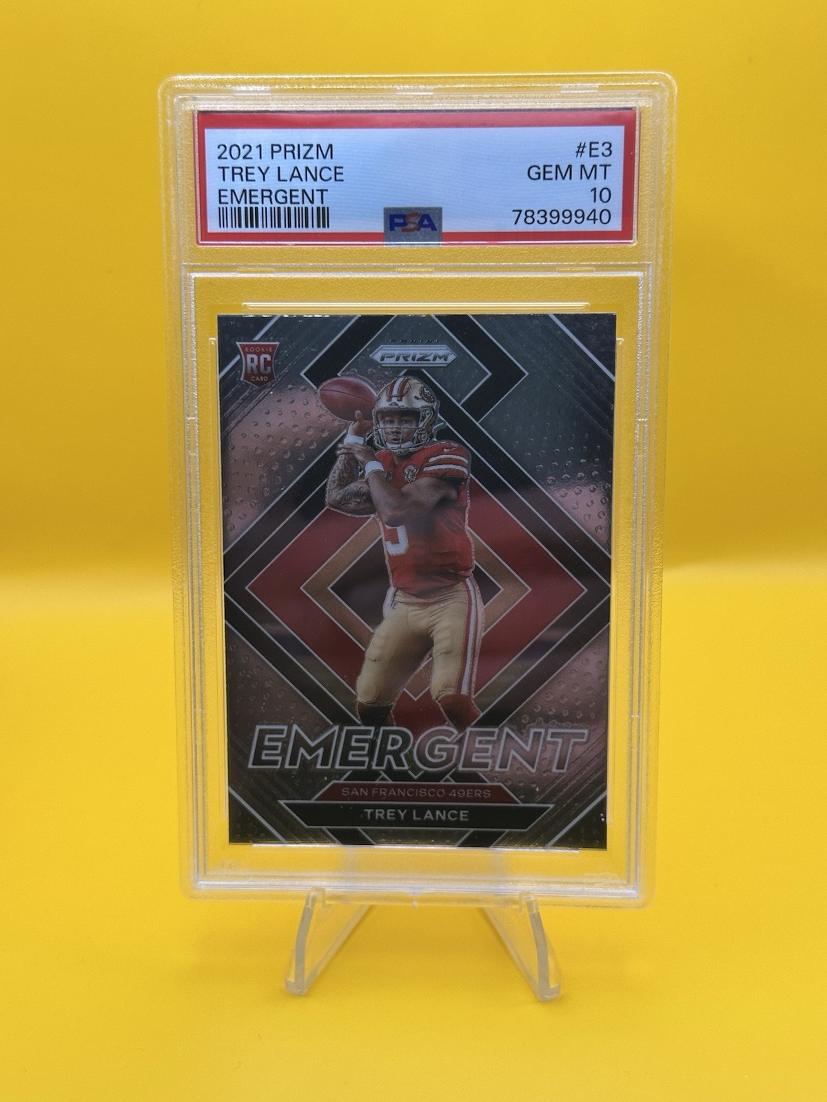 Trey Lance Panini Prizm Emergent #E3 Base