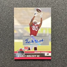 2008 Topps Stadium Club EARLY DOUCET III #128 Rookie AUTO - ARIZONA CARDINALS 