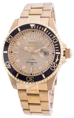 Invicta Pro Diver 30025 Gold-Tone der Sekt Zifferblatt Edelstahl Quarz Herrenuhr
