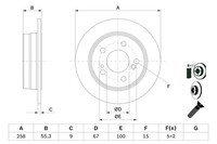 2X Bosch 0 986 478 188 Bremsscheibe FüR Mercedes-Benz