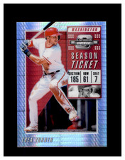 2019 Panini Chronicles - Contenders Optic Trea Turner #19 Hyper Prizm /299