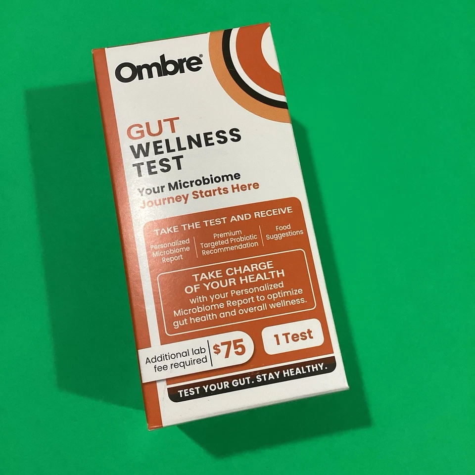 Kit de prueba de salud intestinal Ombre - Prueba de probióticos recomendados en el hogar para mujeres y hombres Foto 2 de 4