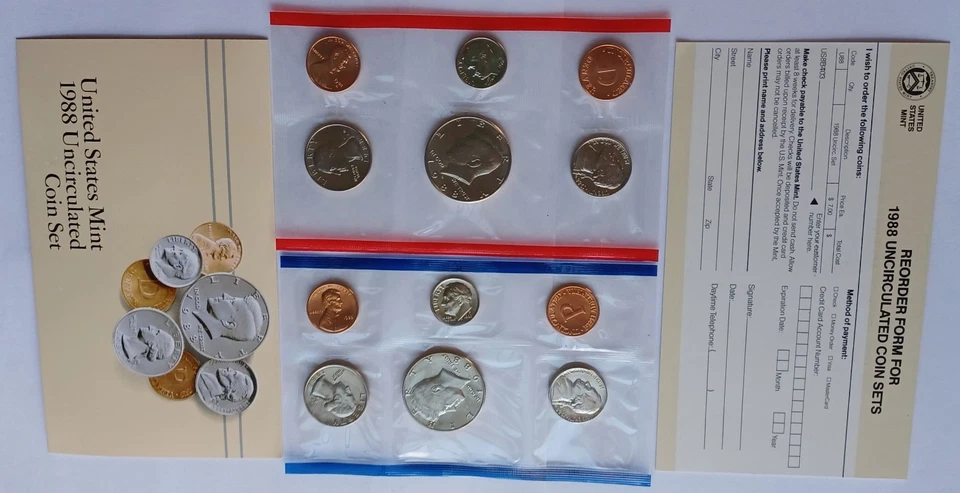 1984, 1985, 1988, 1989 US Mint Uncirculated Coin Sets w/ P&D Mints - Image 4 of 4