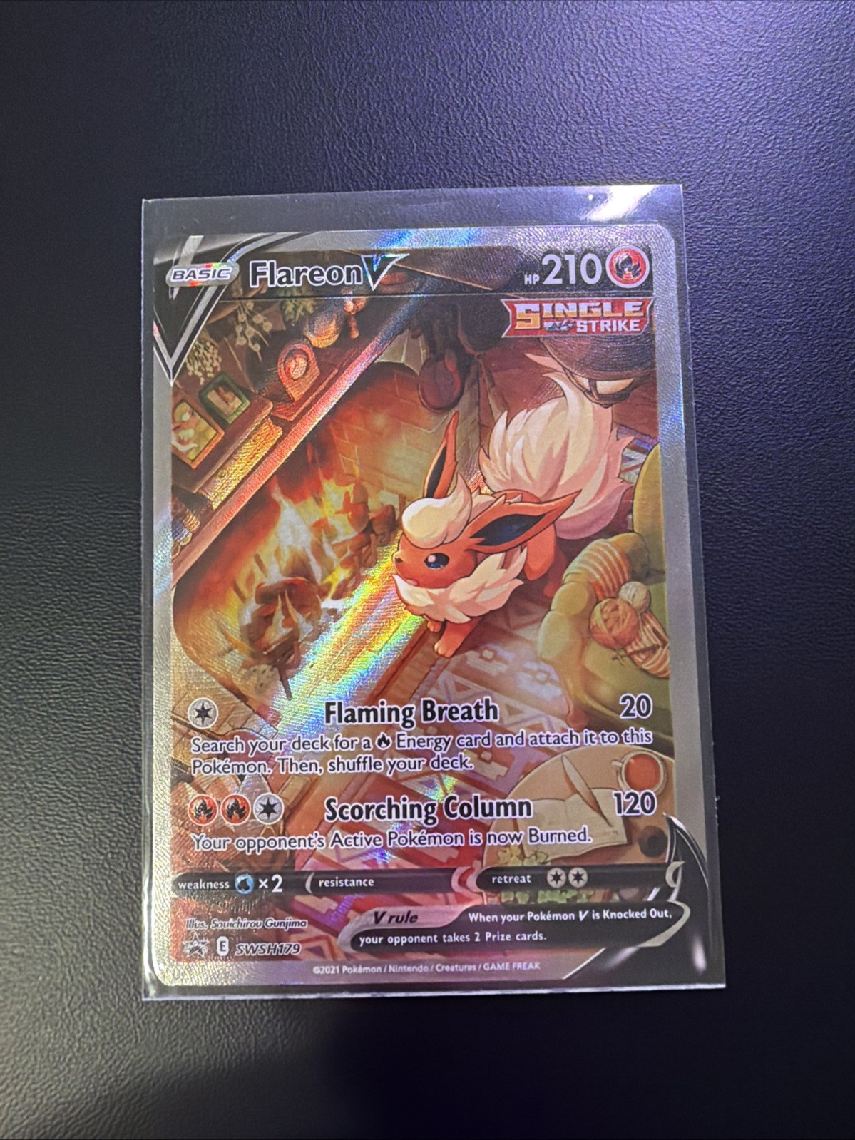 Flareon V - SWSH179 Black Star Promo Alternate Art Pokemon - NM