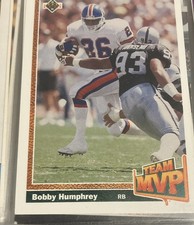 1991 Upper Deck - Team MVP Bobby Humphrey #457 1992 Hologram