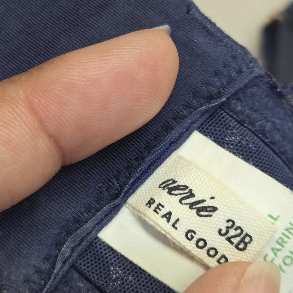 Aerie Women Bra 32B Navy Blue Floral REAL GOOD T Shirt Underwired Lace - Image 3 of 4