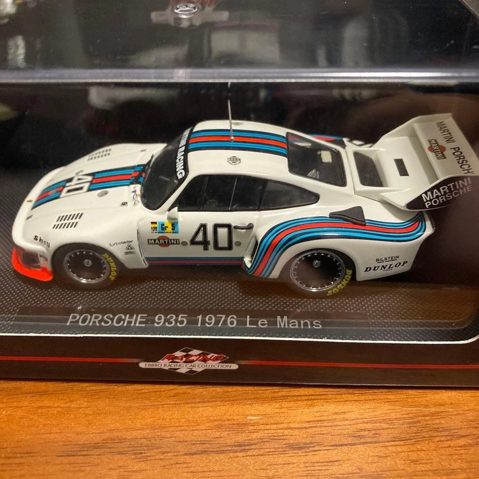 Porsche 935 1976 Le Mans 1/43 modellino auto pressofuso in metallo bianco - Immagine 4 di 4