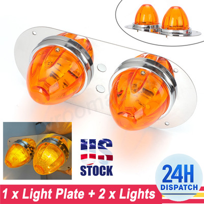 Center Dome Light Plate & Watermelon Light Plate For Peterbilt 359/379/389 W900L