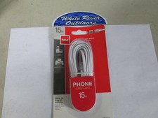 RCA 15' Wht Phone Cord