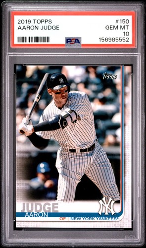 2019 Topps Aaron Judge #150 PSA 10 Gem Mint QTY