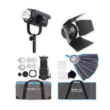 Nanlite FS-150B Bundle with Projection Attachment, Softbox, and Fresnel Lens