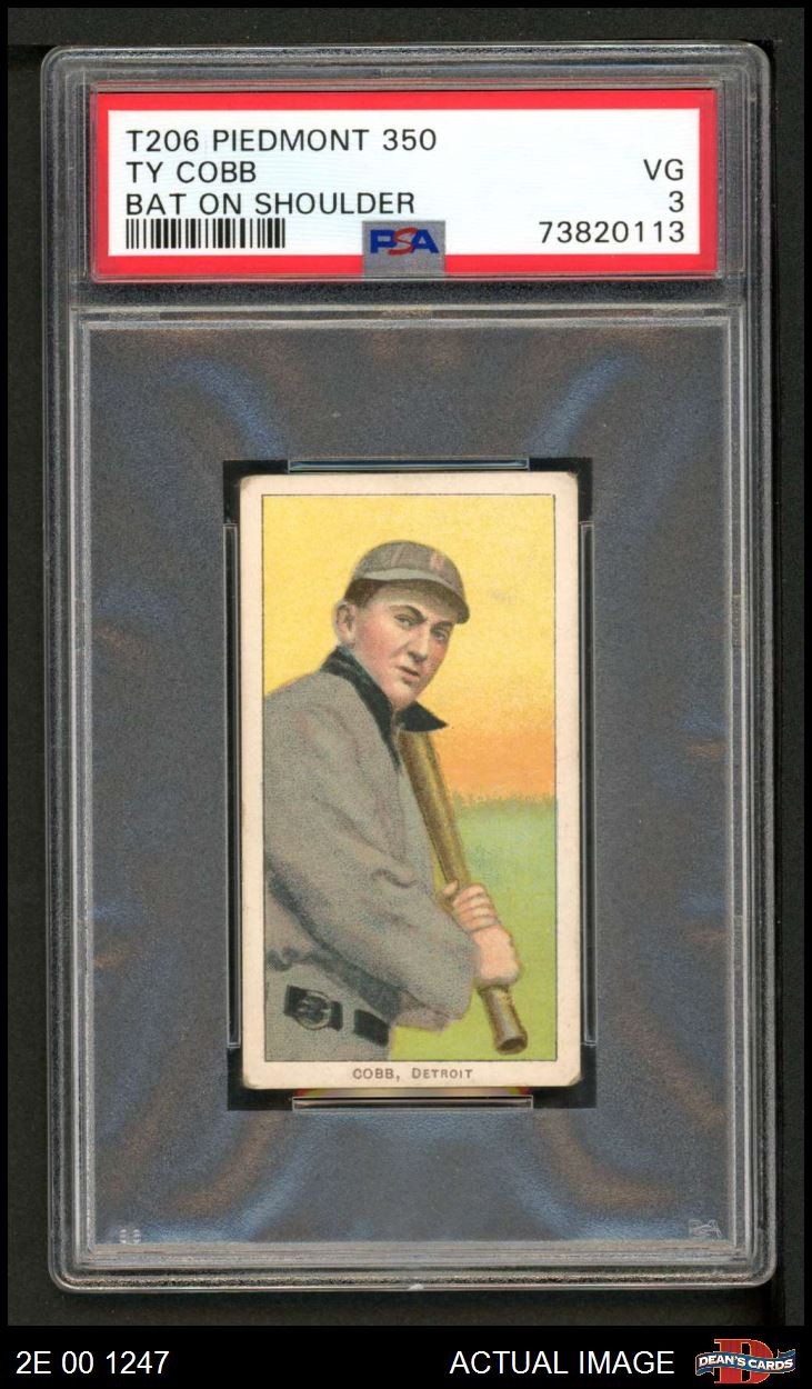 1909 T206 Ty Cobb Bat On Shoulder Tigers HOF VARIATION PSA 3 - VG