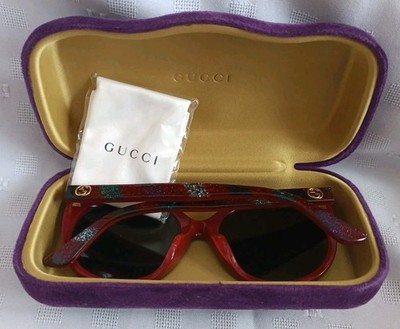 Gucci Women\'s Black Rainbow Glitter Sunglasses with Purple Velvet Case Gucci GG1547S Sunglasses main image 2