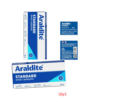 Araldite Standard Epoxy 36g Adhesive Glue Tubes Resin 20g + HARDENER 16G