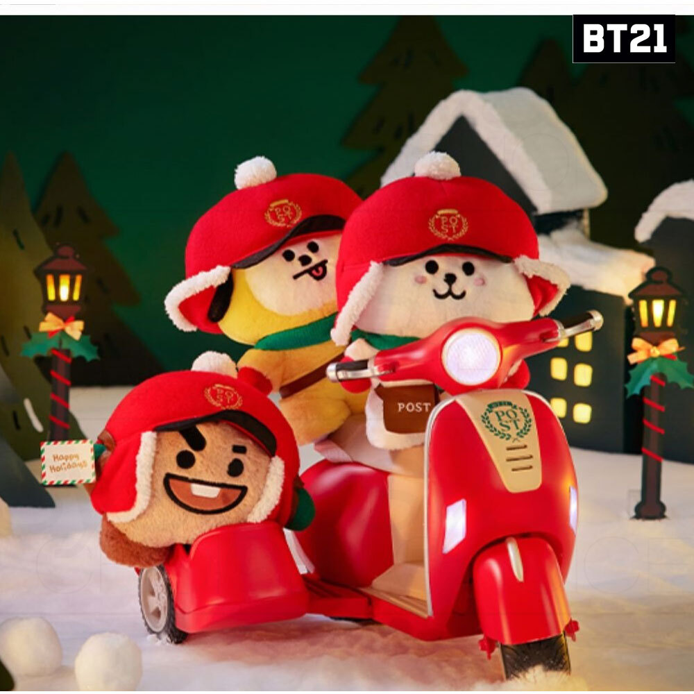 BTS BT21 Official Goods 2022 HOLIDAY EDITION Standing Doll +