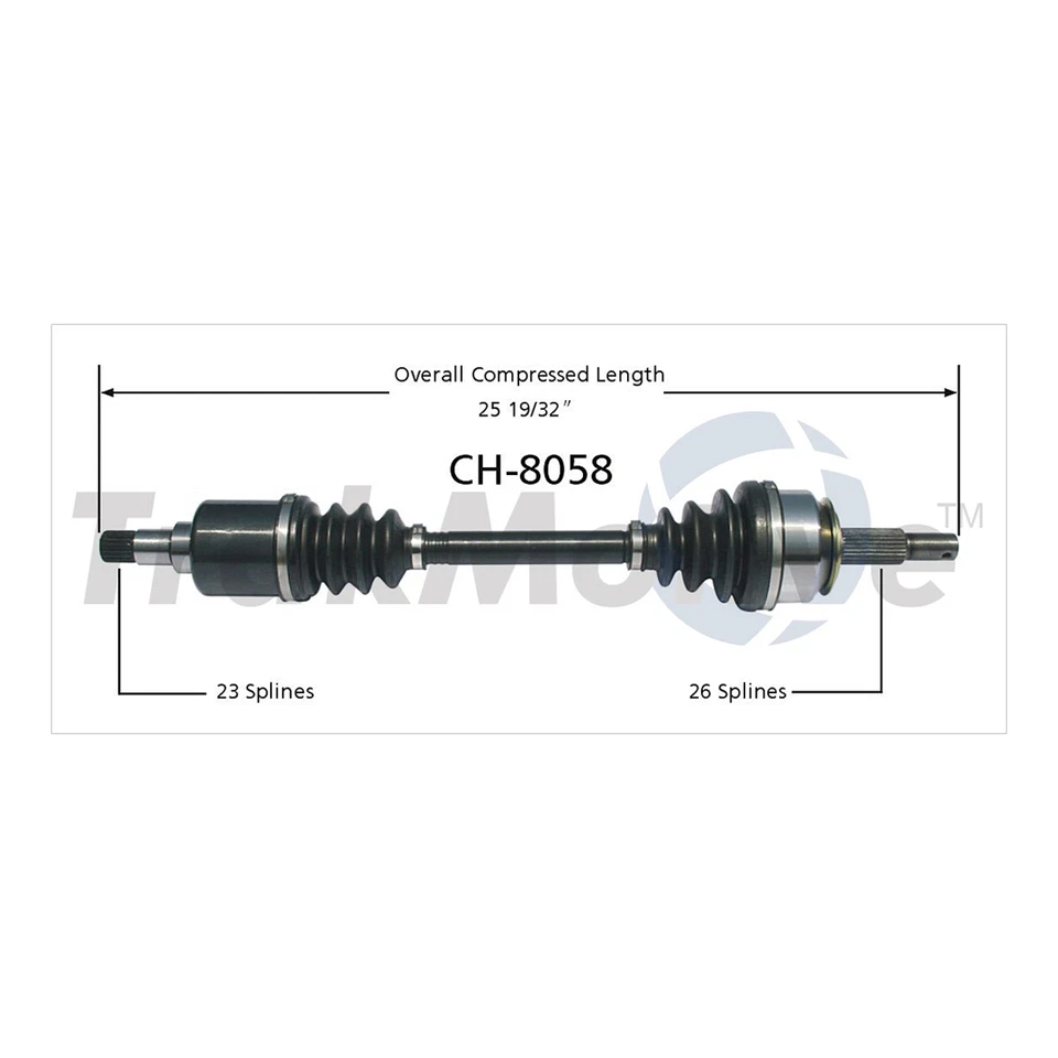 Conjunto de junta de eje de transmisión CV delantero izquierdo derecho 2X para Dodge 400 1982 1983 Foto 3 de 3