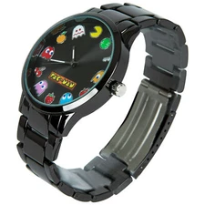 Pac-Man Power-Ups and Ghosts Analog Watch Black