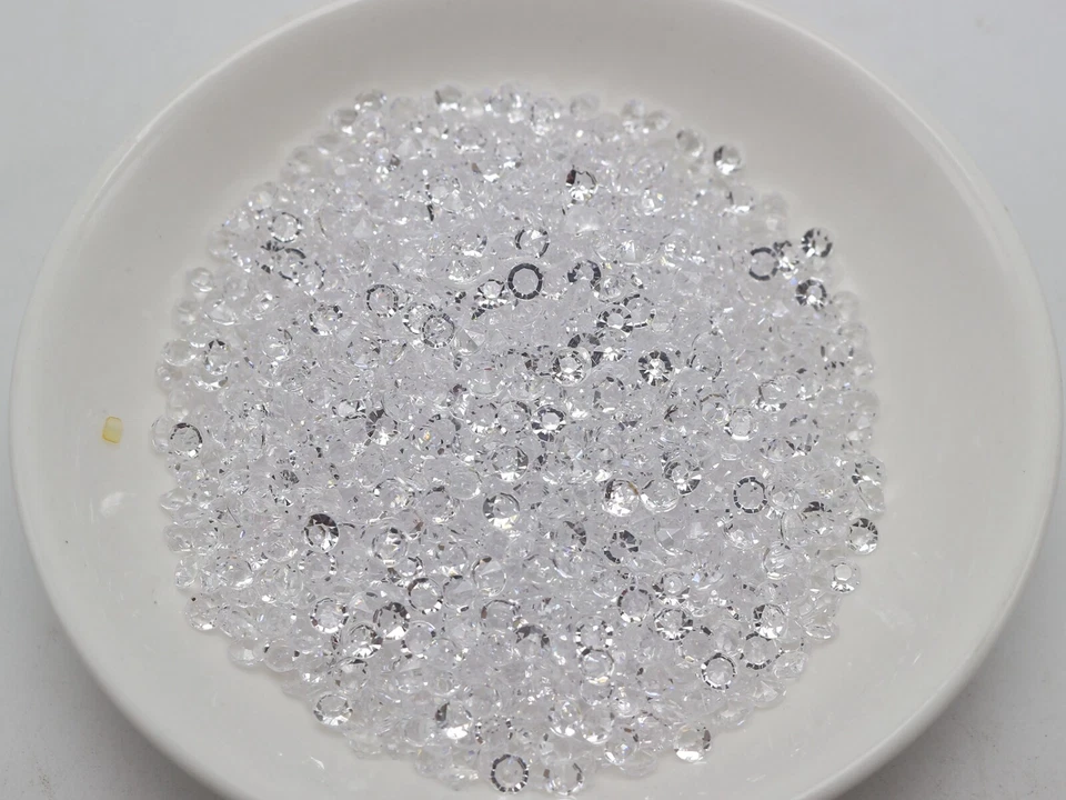 2000 acrílico estrás diamante 4 mm confeti boda decoración suministros mesa dispersión Foto 4 de 4