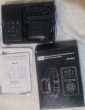VOISTINO 2 in 1 GPS Wireless Dog Fence w/ Remote, Waterproof Rechargeable Collar