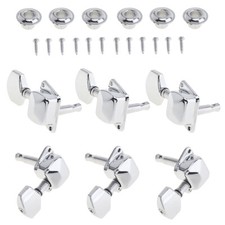 Acoustic Guitar String Semiclosed Tuning Pegs Machine Heads Tuners Chrome 3L 3R