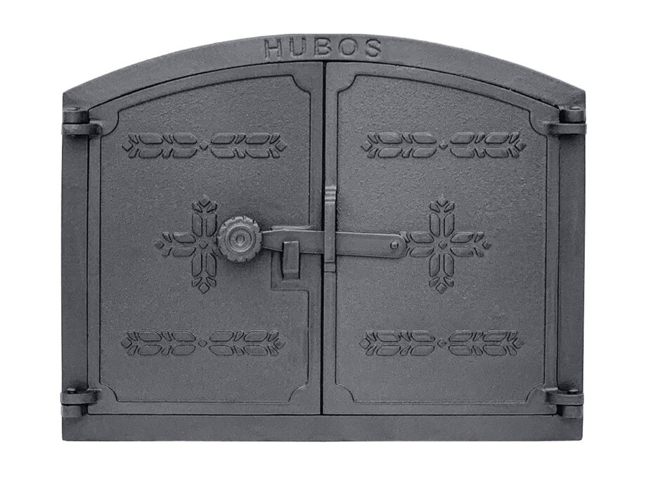 BBQrolling Backofentür Aus Gusseisen - Premium Ofentür Mit Glas Für Steinofen & Brotbacken