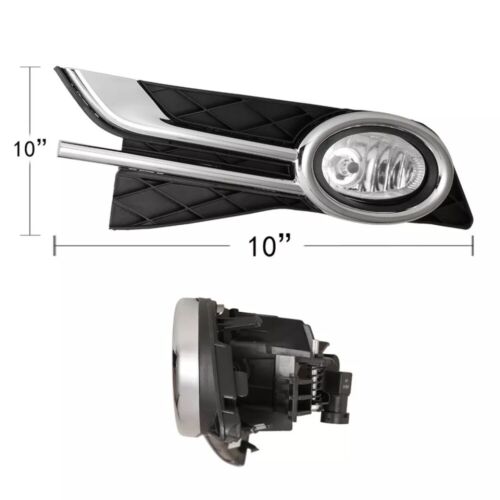 Fog Lights Smoke Lens For 2014 2015 2016 2017 Honda Odyssey Lamps+Switch+Bezels - Picture 3 of 10