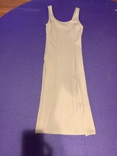 Forever 21 Taupe Stretch Sleeveless Fitted Dress Size Medium