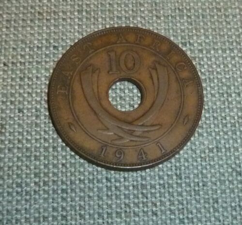 1941 10 Cent Coin - East Africa