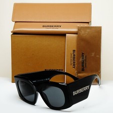 Burberry Sunglasses Madeline Black Oversized Square Large BE 4388-U 3001/87