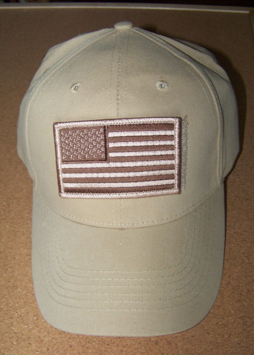 American Flag patch hat cap adjustable adult hook… - image 1