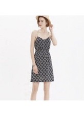 Beautiful Madewell 100 Silk Dress In A Black/White Pattern Size:2 