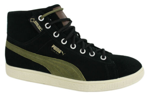 Puma Suede Mid Classic+ GTX Mens Trainers Casual Black 357043 02 B28A - Picture 1 of 4