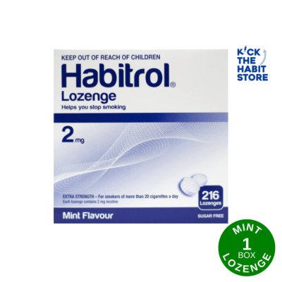 Habitrol Lozenge 2mg Mint  216 Pieces 1 Box  09/2026+