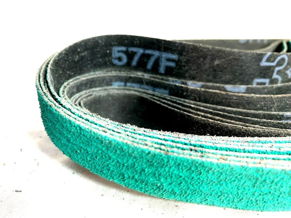 Cintas lijadoras de banda de aire de 20 mm 3M 20 mm x 520 mm 60 g x 50 piezas revestimiento de circonio Foto 3 de 3
